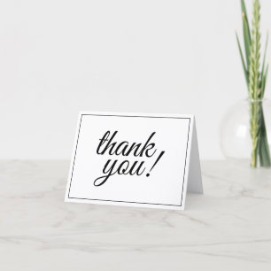 Elegante und luxuriöse "Danke!"-Postkarte Karte