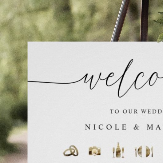 Elegante und minimale Hochzeitserie Poster