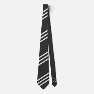 Elegante und minimale schwarze Krawatte