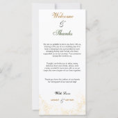 Elegante und Minimalistische Hochzeit Willkommen u (Vorderseite)