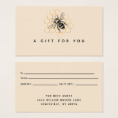 Elegante und Minimalistische Honey Beekeeper-Gesch (Vorne & Hinten)