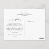 Elegante und moderne 5 Foto Collage Baby Dusche Postkarte (Rückseite)