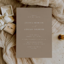 Elegante und moderne, blassgelbe Taupe Hochzeit