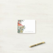 Elegante und moderne botanische Blume Post-it Klebezettel (Auf Schreibtisch)