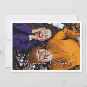 Elegante und moderne Bridesmaid-Angebotskarte Einladung