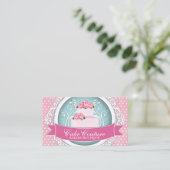 Elegante und moderne Cake Designer Business Cards Visitenkarte (Stehend Vorderseite)