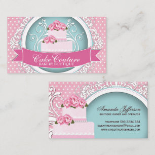 Elegante und moderne Cake Designer Business Cards Visitenkarte