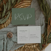 Elegante und moderne dunkle Weise grüne Hochzeit R