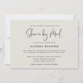 Elegante und moderne Dusche per Post Einladung (Vorderseite)