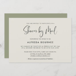 Elegante und moderne Dusche per Post Einladung