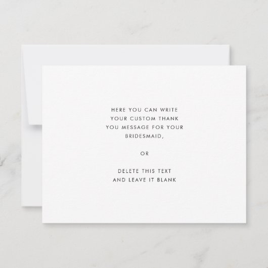 Elegante und moderne Gran Café Al Porto Dankeskarte (Rückseite)