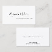 elegante und moderne Handschrift beruflich Visitenkarte (Vorne/Hinten)