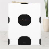 Elegante und moderne Happy Birthday Ehefrau Gruß Karte (Rückseite)