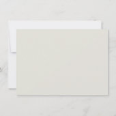 Elegante und moderne Hochzeit Dankeskarte (Rückseite)