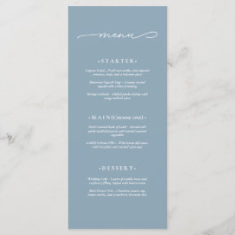 Elegante und moderne Hochzeit Menükarte