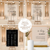 Elegante und moderne Hochzeiten Willkommen Mattier Acrylschild