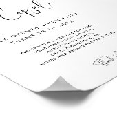 Elegante und moderne Kapsel 1. Geburtstag Poster (Ecke)