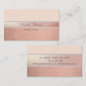 Elegante und moderne Perlen Visitenkarte (Vorne/Hinten)