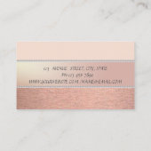 Elegante und moderne Perlen Visitenkarte (Rückseite)