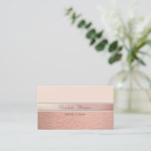 Elegante und moderne Perlen Visitenkarte (Stehend Vorderseite)