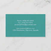 Elegante und moderne Rechtsanwalt-Visitenkarten Visitenkarte (Rückseite)