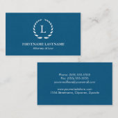 Elegante und moderne Rechtsanwalt-Visitenkarten Visitenkarte (Vorne/Hinten)