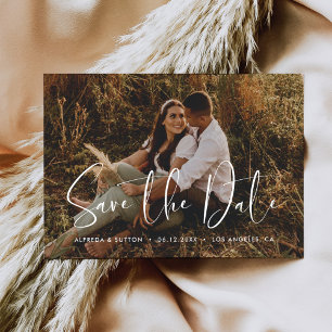 Elegante und moderne Save the Date Fotokarte Ankündigung