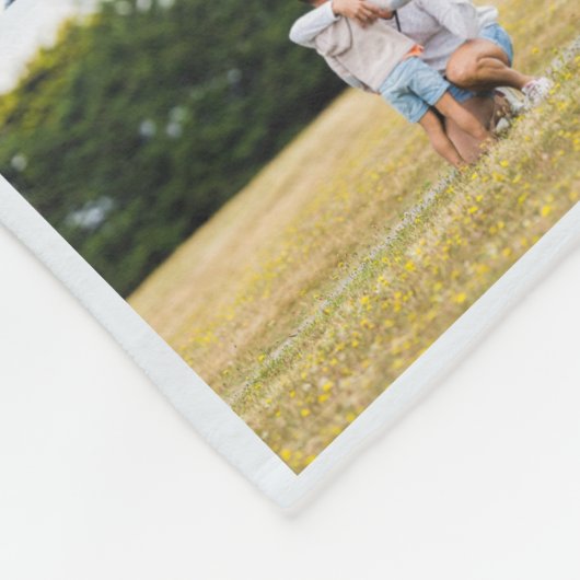 Elegante und moderne Schwarz-Rosa Familienfotograf Fleecedecke (Ecke)