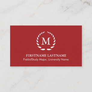 Elegante und moderne Student Business Cards Telefonnummerkarte