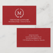 Elegante und moderne Student Business Cards Telefonnummerkarte (Vorne/Hinten)