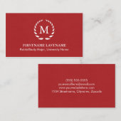 Elegante und moderne Student Business Cards Telefonnummerkarte (Vorne/Hinten)