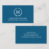Elegante und moderne Student Business Cards Telefonnummerkarte (Vorne/Hinten)