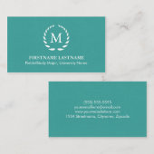 Elegante und moderne Student Business Cards Telefonnummerkarte (Vorne/Hinten)