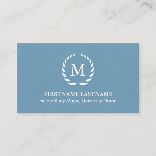 Elegante und moderne Student Business Cards Telefonnummerkarte (Vorderseite)