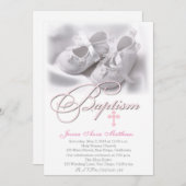 Elegante und moderne Taufe Einladung (Vorne/Hinten)