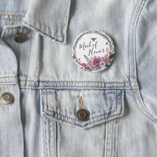 Elegante und moderne Trauzeugin der Blume Button (Beispiel)