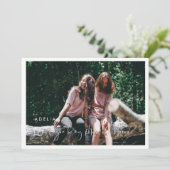 Elegante und moderne Trauzeugin Einladung (Stehend Vorderseite)