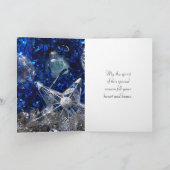 Elegante und moderne Weihnachtsgrüße Feiertagskarte (Innenseite)