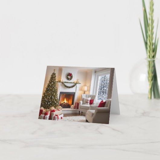 Elegante und moderne Weihnachtskarte Feiertagskarte (Vorderseite)