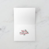 Elegante und moderne Weihnachtskarte Feiertagskarte (Innenseite)