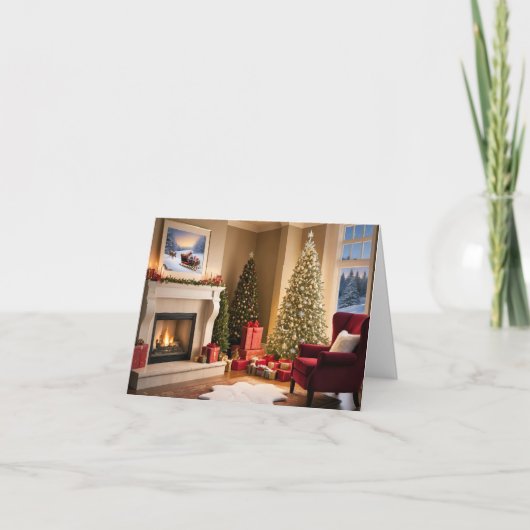 Elegante und moderne Weihnachtskarte Feiertagskarte (Vorderseite)