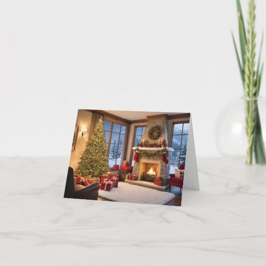 Elegante und moderne Weihnachtskarte Feiertagskarte (Vorderseite)