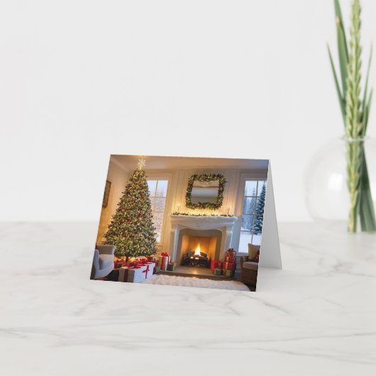 Elegante und moderne Weihnachtskarte Feiertagskarte (Vorderseite)