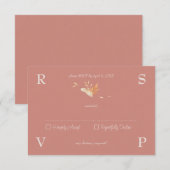 Elegante und moderne Wine tasting in der Fattoria RSVP Karte (Vorne/Hinten)