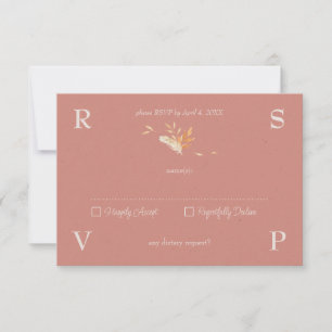 Elegante und moderne Wine tasting in der Fattoria RSVP Karte