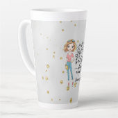 Elegante und Niedliche Dame | Girl Boss | Grau Milchtasse (Linke Ecke)