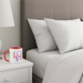 Elegante und Niedliche "LIEBE" Typografie Tasse