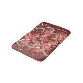 Elegante und Niedliche Weihnachtsmänner und -stars Badematte (Schrägansicht)