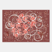 Elegante und Niedliche Weihnachtsmänner und -stars Geschenkpapier Set (Vorderseite 3)