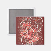 Elegante und Niedliche Weihnachtsmänner und -stars Magnet (Vorderseite/Rückseite)